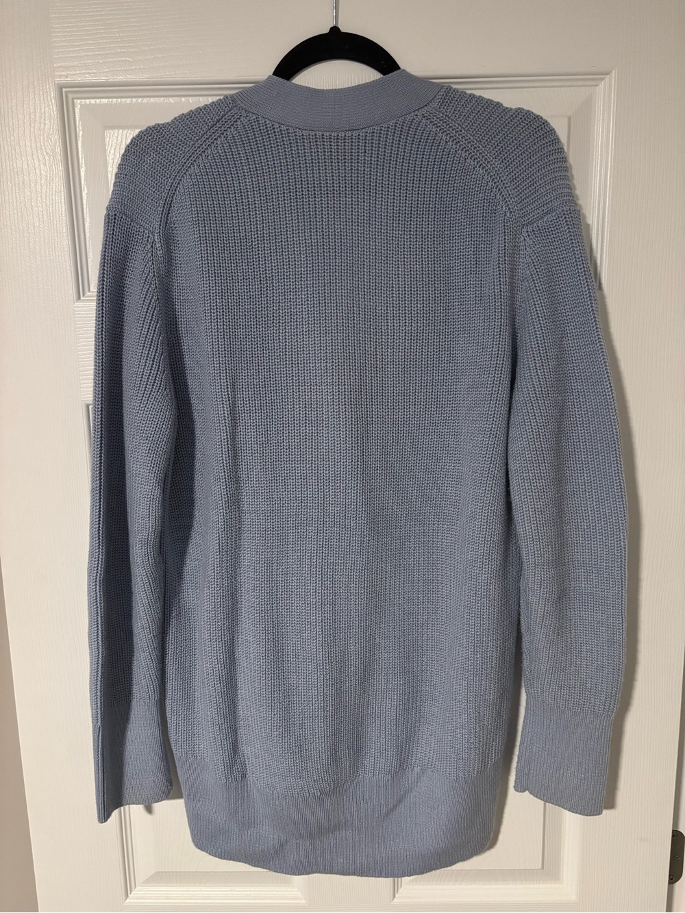 Banana Republic Merino Wool Blend Cardigan - Powder Blue, Size M - Picture 3 of 5